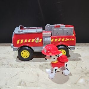 Paw Patrol Red Fire Truck‎ with Dalmatian Figure